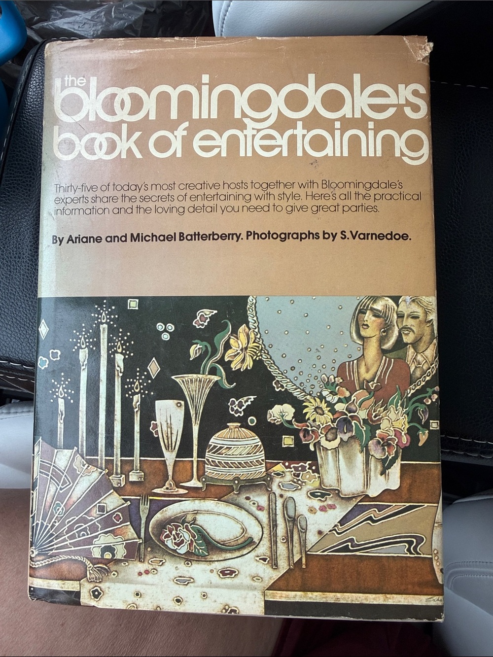 Bloomingdale's Book of Entertaining — Brown, Black, Cream Illustrated Cover